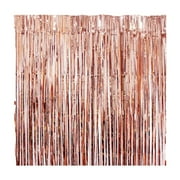 AUDeals 2 Pack Gold Birthday Decorations Foil Curtain Gold Streamers Dance Party Decorations Photo Booth Props for Decorations Christmas Halloween New Years